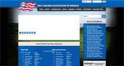 Desktop Screenshot of collegiategolf.com